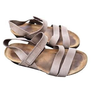 Naot Kayla Womens EU Sz 40, US 9 Wedge Sandals Soft Leather. flaws